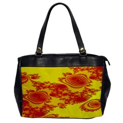 Floral Fractal Pattern Office Handbags by BangZart