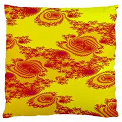 Floral Fractal Pattern Standard Flano Cushion Case (one Side) by BangZart