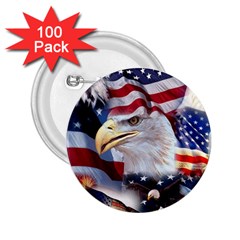 United States Of America Images Independence Day 2 25  Buttons (100 Pack) 