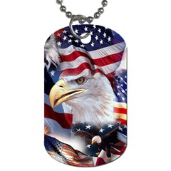 United States Of America Images Independence Day Dog Tag (two Sides) by BangZart