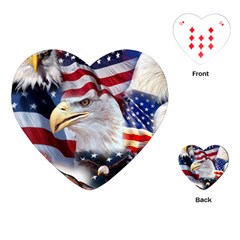 United States Of America Images Independence Day Playing Cards (heart) 