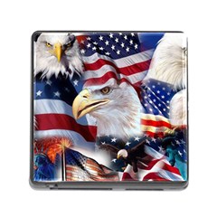 United States Of America Images Independence Day Memory Card Reader (square) by BangZart