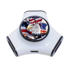 United States Of America Images Independence Day 3-port Usb Hub