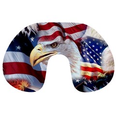 United States Of America Images Independence Day Travel Neck Pillows by BangZart