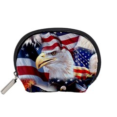 United States Of America Images Independence Day Accessory Pouches (small) 