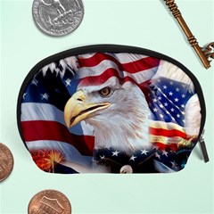 United States Of America Images Independence Day Accessory Pouches (large)  by BangZart