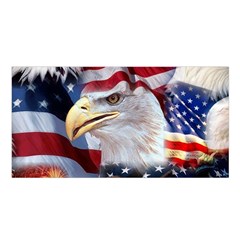 United States Of America Images Independence Day Satin Shawl by BangZart