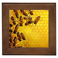 Honey Honeycomb Framed Tiles by BangZart