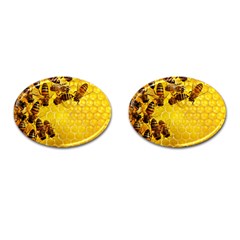 Honey Honeycomb Cufflinks (oval) by BangZart