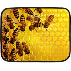 Honey Honeycomb Fleece Blanket (mini) by BangZart