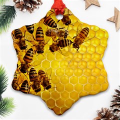 Honey Honeycomb Ornament (snowflake)