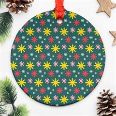 The Gift Wrap Patterns Ornament (round) by BangZart