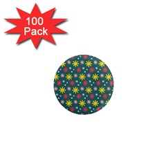 The Gift Wrap Patterns 1  Mini Magnets (100 Pack)  by BangZart