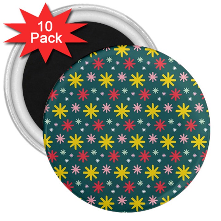 The Gift Wrap Patterns 3  Magnets (10 pack) 