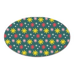 The Gift Wrap Patterns Oval Magnet by BangZart