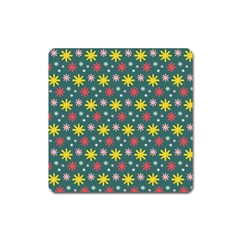 The Gift Wrap Patterns Square Magnet