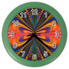 Casanova Abstract Art Colors Cool Druffix Flower Freaky Trippy Color Wall Clocks by BangZart