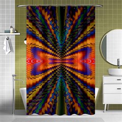 Casanova Abstract Art Colors Cool Druffix Flower Freaky Trippy Shower Curtain 48  X 72  (small) 