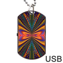 Casanova Abstract Art Colors Cool Druffix Flower Freaky Trippy Dog Tag Usb Flash (one Side)