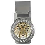 Leopard Face Money Clips (CZ)  Front