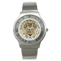 Leopard Face Stainless Steel Watch