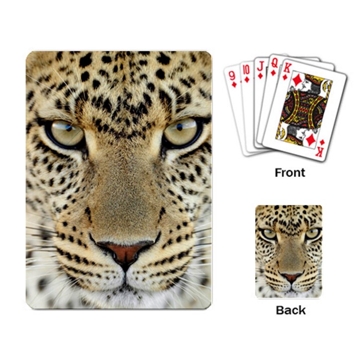 Leopard Face Playing Card