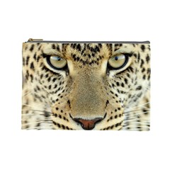 Leopard Face Cosmetic Bag (large)  by BangZart