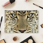 Leopard Face Cosmetic Bag (Large)  Back