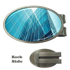 Glass Bulding Money Clips (oval) 