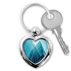 Glass Bulding Key Chains (heart)  by BangZart