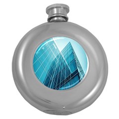 Glass Bulding Round Hip Flask (5 Oz) by BangZart