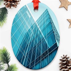 Glass Bulding Oval Ornament (two Sides) by BangZart