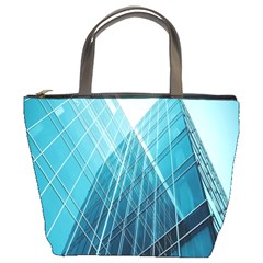 Glass Bulding Bucket Bags by BangZart