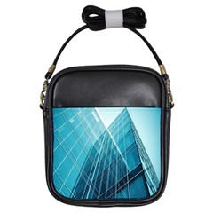 Glass Bulding Girls Sling Bags