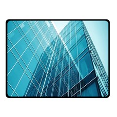 Glass Bulding Fleece Blanket (small) by BangZart