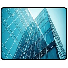 Glass Bulding Double Sided Fleece Blanket (medium)  by BangZart