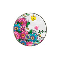 Flowers Pattern Vector Art Hat Clip Ball Marker by BangZart