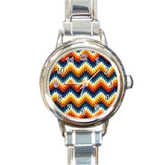 The Amazing Pattern Library Round Italian Charm Watch by BangZart