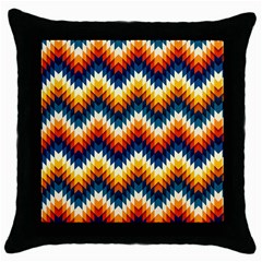 The Amazing Pattern Library Throw Pillow Case (black)