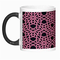 Triangle Knot Pink And Black Fabric Morph Mugs by BangZart