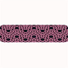 Triangle Knot Pink And Black Fabric Large Bar Mats by BangZart