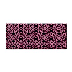 Triangle Knot Pink And Black Fabric Cosmetic Storage Cases by BangZart