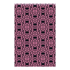 Triangle Knot Pink And Black Fabric Shower Curtain 48  X 72  (small)  by BangZart