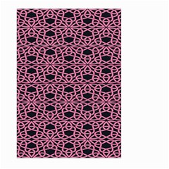 Triangle Knot Pink And Black Fabric Large Garden Flag (two Sides) by BangZart