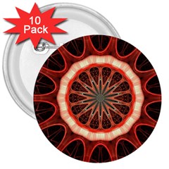 Circle Pattern 3  Buttons (10 Pack) 