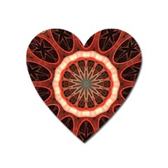 Circle Pattern Heart Magnet