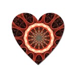 Circle Pattern Heart Magnet Front