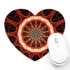 Circle Pattern Heart Mousepads by BangZart