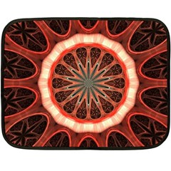 Circle Pattern Double Sided Fleece Blanket (mini)  by BangZart