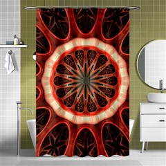 Circle Pattern Shower Curtain 48  X 72  (small) 